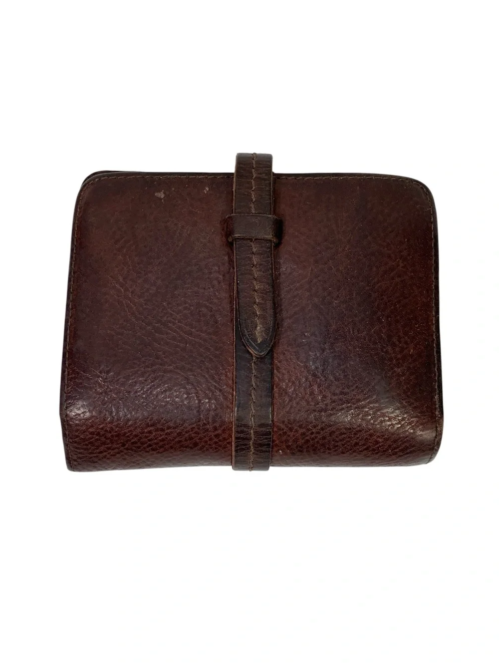 Genten Japan Artisan Brown Leather Compact Bifold Wallet - Beautiful Patina